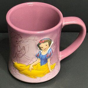 Rare Disney Store Snow White Purple 3D Mug